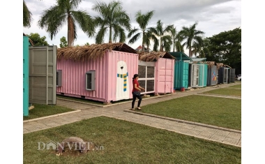 Nhà bán trú cho học sinh bằng container tại Quảng Ngãi