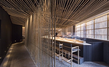 Nhà hàng tre Také/ Kengo Kuma