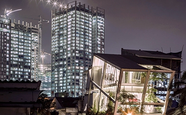 Nhà nghiêng đặc biệt giữa thủ đô Jakarta