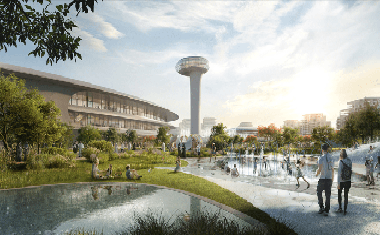 Trung tâm giải trí “giọt nước” ở Sharjah/ Zaha Hadid Architects